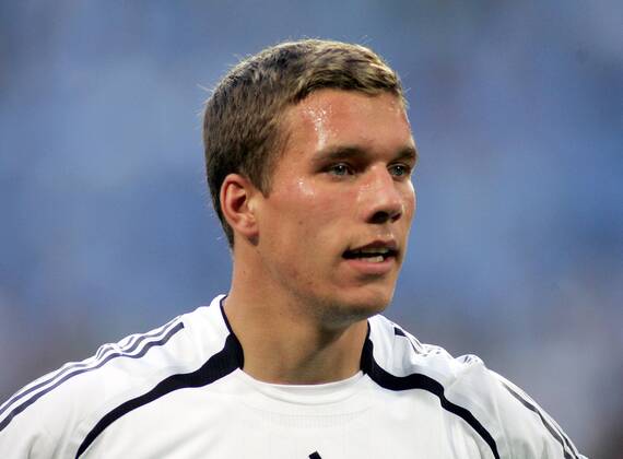 Lukas Podolski (Deutschland) Fußball WM Herren WM 2006, Länderspiel, Nationalteam, Halbfinale, Nationaltrikot Porträt Dortmund Fußball WM Herren WM 2006, Länderspiel, Nationalteam, Halbfinale, Nationaltrikot Porträt Dortmund