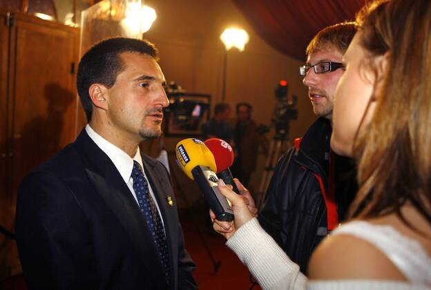 Georg Hackl (Deutschland) im Interview anlässlich der Verleihung des Laureus Medienpreises 2006 Rennrodeln Herren Laureus Medienpreis Deutschland 2006, Rodeln, Rennschlitten, Rennschlittensport Gruppe München Rennrodeln Herren Laureus Medienpreis Deutschland 2006, Rodeln, Rennschlitten, Rennschlittensport Gruppe München