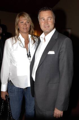 Franziska van Almsick und Freund Jürgen B. Harder (beide Deutschland) anlässlich der Verleihung des Laureus Medienpreises 2006 Schwimmen Damen Laureus Medienpreis Deutschland 2006, Preisverleihung, Auszeichnung, Verleihung, Ehrung Gruppe München Schwimmen Damen Laureus Medienpreis Deutschland 2006, Preisverleihung, Auszeichnung, Verleihung, Ehrung Gruppe München