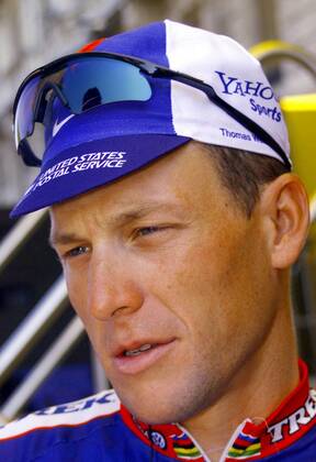 Lance Armstrong (USA US Postal Service) Radsport Herren Tour de Suisse 2003, Straßenradsport, Rad, Straße, Einzelzeitfahren, Zeitfahren Porträt 8. Etappe: Gossau Radsport Herren Tour de Suisse 2003, Straßenradsport, Rad, Straße, Einzelzeitfahren, Zeitfahren Porträt 8. Etappe: Gossau