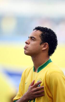 Lulinha (Brasilien U 17) - Hymne Fußball Länderspiel Herren U 17 WM 2007, U17, Junioren, Nationalteam, Nationaltrikot Einzelbild Jeju Fußball Länderspiel Herren U 17 WM 2007, U17, Junioren, Nationalteam, Nationaltrikot Einzelbild Jeju
