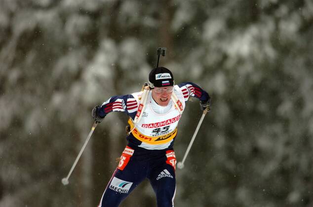 Sergei Tchepikov (Rußland) Biathlon Herren Weltcup 2004 2005, Welt Cup, Worldcup, World, WC, 10km, 10 km, Kilometer, Sprint Einzelbild Antholz Biathlon Herren Weltcup 2004 2005, Welt Cup, Worldcup, World, WC, 10km, 10 km, Kilometer, Sprint Einzelbild Antholz