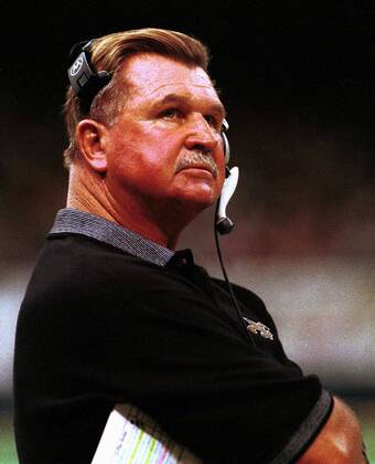 Trainer Mike Ditka (New Orleans Saints) -  (NOP99091202) American Football Herren NFL 1999 2000 Porträt American Football Herren NFL 1999 2000 Porträt