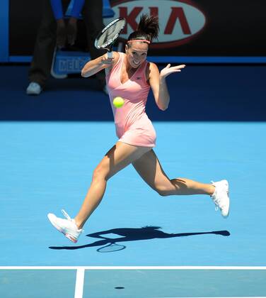 Jelena Jankovic (Serbien) Tennis Damen Australian Open 2008, Grand Slam, WTA Tour Einzelbild Melbourne Dynamik, Tennis Damen Australian Open 2008, Grand Slam, WTA Tour Einzelbild Melbourne Dynamik,