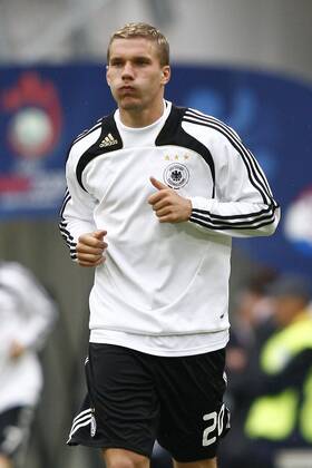 Lukas Podolski (Deutschland) Fußball EM Herren Euro 2008, Länderspiel, Nationalteam, Deutschland Einzelbild Klagenfurt