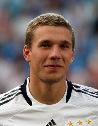 Lukas Podolski (Deutschland) Fußball EM Herren Euro 2008, Länderspiel, Halbfinale, Nationalmannschaft, Nationaltrikot Porträt Basel