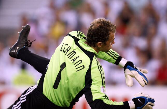 Torwart Jens Lehmann (Deutschland) Fußball EM Herren Euro 2008, Länderspiel, Nationaltrikot, Nationalteam, Halbfinale, Einzelbild Basel Dynamik,
