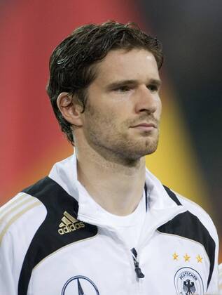 Arne Friedrich (Deutschland) - Nationalhymne Fußball Länderspiel Herren WM Quali 2008, Nationalteam, Vdig Porträt Dortmund