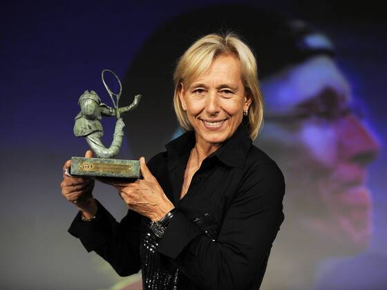 Martina Navratilova (USA) wird mit dem Philippe Chatrier Award 2009 geehrt Tennis Damen ITF World Champions Dinner 2009, Preisverleihung, Ehrung, Spielerehrung, Einzelbild Paris