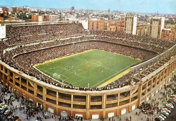 Estadio Santiago Bernabeu in Madrid, Austragungsort der WM 1982 in Spanien Fußball WM Herren WM 1982, Länderspiel, Nationalteam Totale Madrid