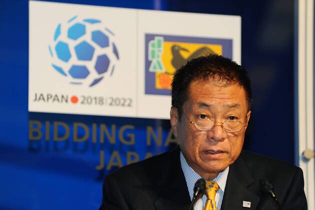JFA president Motoaki Inukai, Press conference of 2018 2022 FIFA World cup Japan bid committee at JFA House, Tokyo, Japan.  (2009100815114795) o0 Funktionär Porträt
