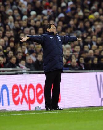 Länderspiel England Nationaltrainer Fabio Capello  o0 Nationaltrainer, Trainer