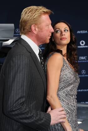Laureus Medien Preis 2010 in Kitzbühel (Österreich). Foto: Boris Becker (GER Tennis) mit Ehefrau Lilly o0 Familie Frau Spielerfrau