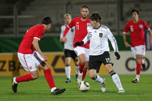 16.11.2010, U 21-Länderspiel Deutschland - England. Daniel Ginczek (Deutschland).