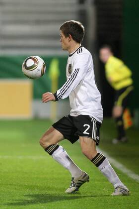 16.11.2010, U 21-Länderspiel Deutschland - England. Sebastian Jung (Deutschland).