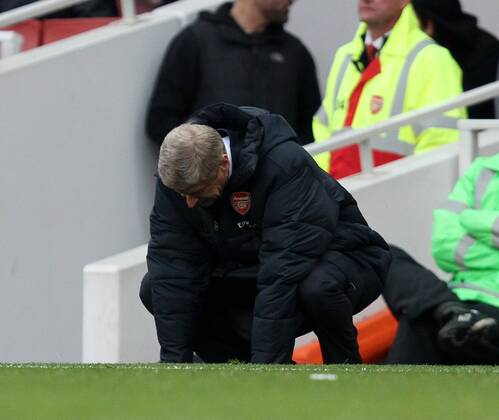 Arsenal FC London - Tottenham Hotspur - Arsene Wenger, Arsenal coach.