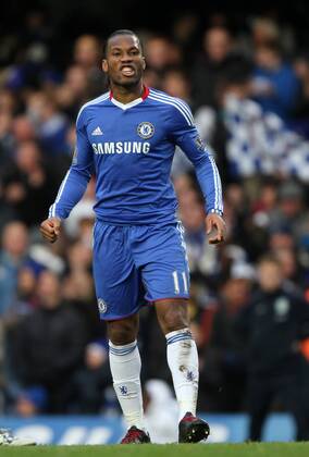 Chelseas Didier Drogba looks on dejected as his side draws 3-3 - Barclays Premier League, FC Chelsea (blue) vs. Aston Villa (red) in London 2nd January, 2011 EDITORIAL USE ONLY. No use with unauthorised audio, video, data, fixture lists, club league logos or live services. Online in-match use limited to 120 images, no video emulation. No use in betting, games or single club league player publications. o0 Wut
