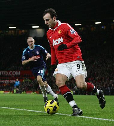 Football - Premier League - Manchester United vs. Stoke City Dimitar Berbatov of Manchester United at Old Trafford