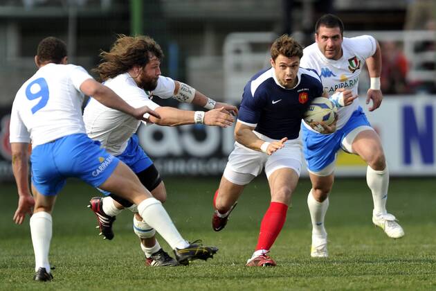 RUGBY : Italie France - Tournoi des VI Nations - Stadio Flaminio - Vincent CLERC - - AnthonyBibardFEP -
