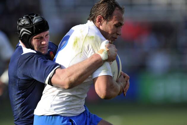 RUGBY : Italie France - Tournoi des VI Nations - Stadio Flaminio - Sergio PARISSE - Julien BONNAIRE - - AnthonyBibardFEP -