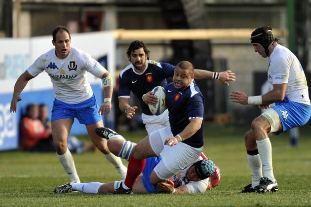 RUGBY : Italie France - Tournoi des VI Nations - Stadio Flaminio - Luc DUCALCON - - AnthonyBibardFEP -