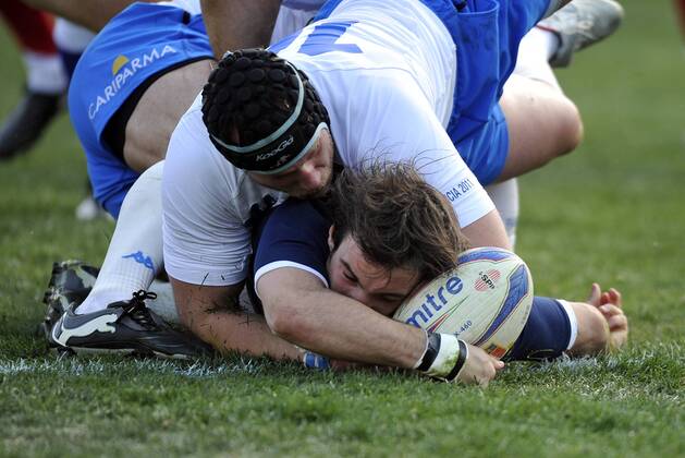 RUGBY : Italie France - Tournoi des VI Nations - Stadio Flaminio - Morgan PARRA - - AnthonyBibardFEP -