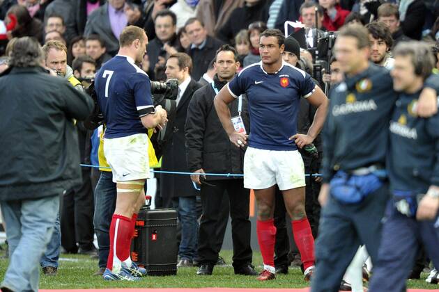 RUGBY : Italie France - Tournoi des VI Nations - Stadio Flaminio - Thierry DUSAUTOIR - Julien BONNAIRE - - AnthonyBibardFEP -