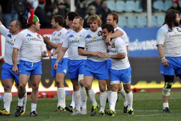 RUGBY : Italie France - Tournoi des VI Nations - Stadio Flaminio - Mirco BERGAMASCO - - AnthonyBibardFEP -
