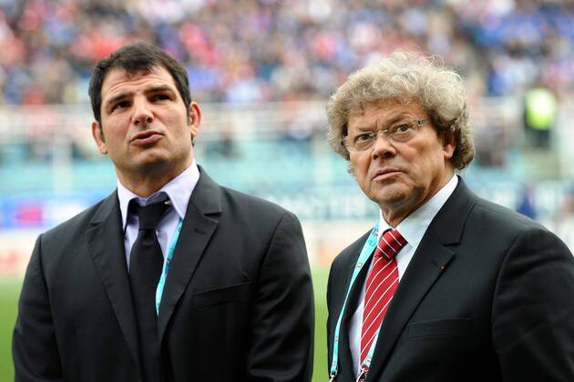 RUGBY : Italie France - Tournoi des VI Nations - Stadio Flaminio - Marc LIEVREMONT - Jo MASO - - AnthonyBibardFEP -