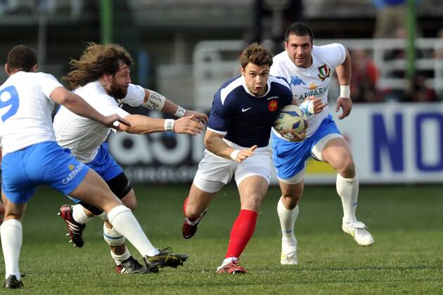 RUGBY : Italie France - Tournoi des VI Nations - Stadio Flaminio - Vincent CLERC - - AnthonyBibardFEP -