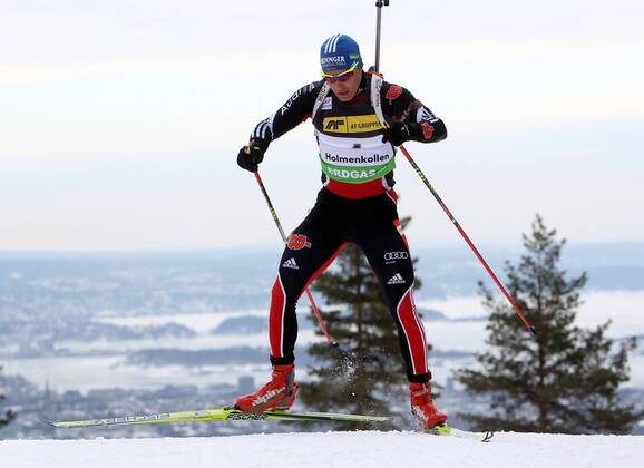 BIATHLON - IBU WC Oslo OSLO,NORWEGEN,17.MAR.11 - BIATHLON - IBU Weltcup Finale, 10km Sprint der Herren. Bild zeigt Andreas Birnbacher (GER). 