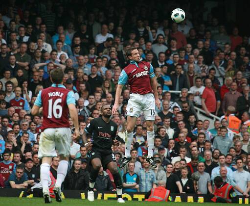 Football - Premier League - West Ham United vs. Aston Villa Matthew Upson Of West Ham at Upton Park