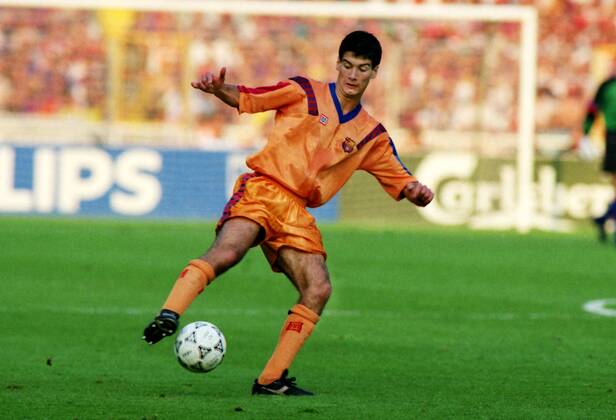Josep Pep Guardiola (FC Barcelona). Barcelona v Sampdoria Genua 20 05 1992 European Cup Final 1992 Wembley  o0 Barca