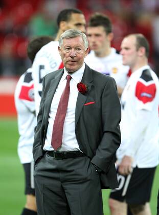 Manchester Uniteds Sir Alex Ferguson looks on dejected at the final whistle UEFA Champions League Final Manchester United v Barcelona 28th May, 2011 EDITORIAL USE ONLY. No use with unauthorised audio, video, data, fixture lists, club league logos or live services. Online in-match use limited to 120 images, no video emulation. No use in betting, games or single club league player publications.