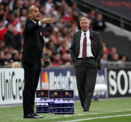 Manchester Uniteds Sir Alex Ferguson looks on UEFA Champions League Final Manchester United v Barcelona 28th May, 2011 EDITORIAL USE ONLY. No use with unauthorised audio, video, data, fixture lists, club league logos or live services. Online in-match use limited to 120 images, no video emulation. No use in betting, games or single club league player publications.