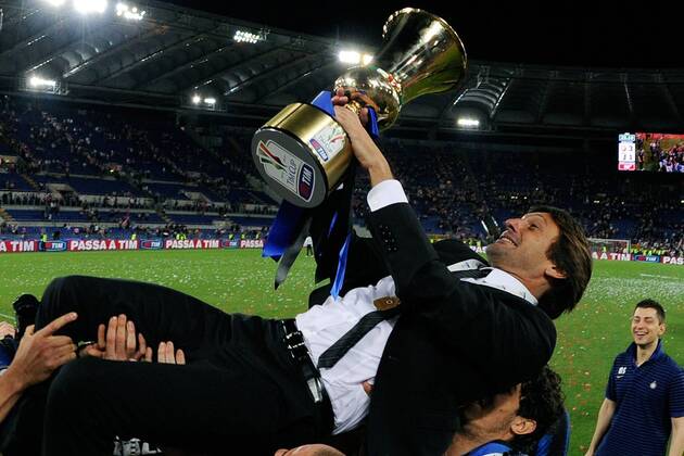 Finale der Coppa Italia 2011 in Rom - Sieger Inter Mailand jubelt - - Leonardo