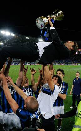 Finale der Coppa Italia 2011 in Rom - Sieger Inter Mailand jubelt - - Leonardo