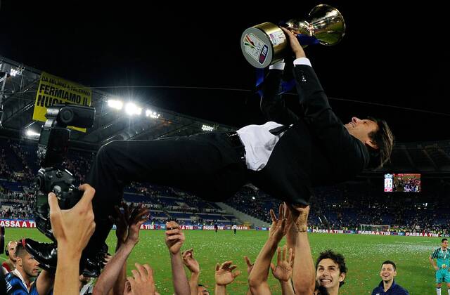 Finale der Coppa Italia 2011 in Rom - Sieger Inter Mailand jubelt - - Leonardo