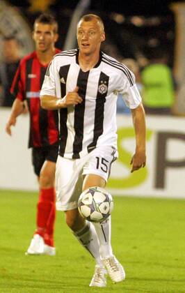 Belgrade, FK Partizan-KF Shkendija 79 Uefa champions league second qualifying round Ivan Ivanov FK Partizan :