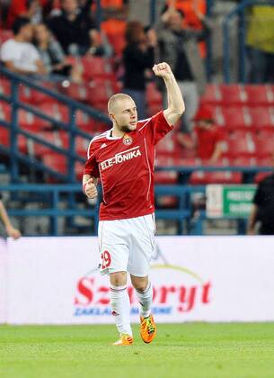 UEFA CHAMPIONS LEAGUE QUALIFICATIONS SECOND ROUND SECOND GAME WISLA KRAKOW - SKONTO RIGA - PATRYK MALECKI - 20110719LUK038