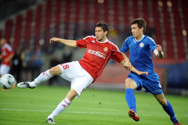 UEFA CHAMPIONS LEAGUE QUALIFICATIONS SECOND ROUND SECOND GAME WISLA KRAKOW - SKONTO RIGA - TSVETAN GENKOV - 190711mig006