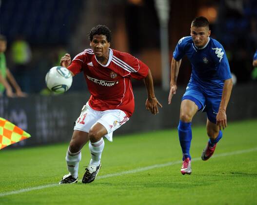UEFA CHAMPIONS LEAGUE QUALIFICATIONS SECOND ROUND SECOND GAME WISLA KRAKOW - SKONTO RIGA - MICHAEL LAMEY - 190711mig008