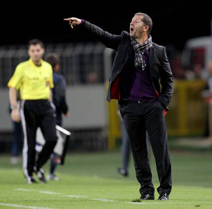 FUSSBALL - UEFA CL Quali, Videoton vs Sturm SZEKESFEHERVAR,UNGARN,20.JUL.11 - FUSSBALL - UEFA Champions League, Qualifikation, Videoton FC vs SK Sturm Graz. Bild zeigt Trainer Franco Foda (Sturm).