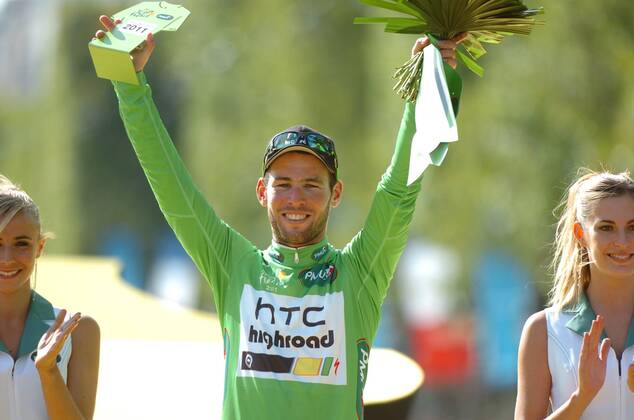 Tour de France 2011 - 21. Etappe: Creteil - Paris --- Htc - High Road 2011, Mark Cavendish holt das Grüne Trikot, Paris