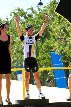 Tour de France 2011 - 21. Etappe: Creteil - Paris --- Htc - High Road 2011, Etappensieger Mark Cavendish, Paris