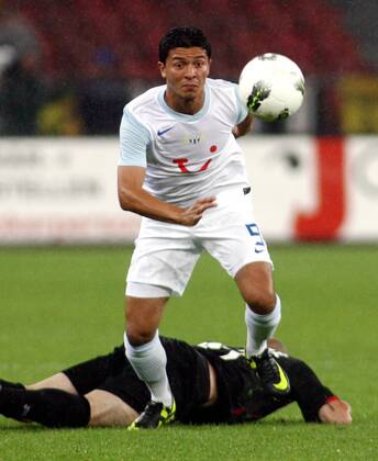 03.08 .2011 Letzigrund Zürich Champions League Quali Spiel FC Zürich vs. Standard Lüttich 1:0 Amine Chermiti (FC Zürich) , Einzelbild , Aktion