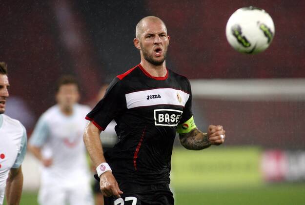 03.08 .2011 Letzigrund Zürich Champions League Quali Spiel FC Zürich vs. Standard Lüttich 1:0 Jelle Van Damme (Lüttich) ; Einzelbild , Aktion 