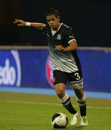 Zagreb, 03.08.2011., 3rd qualifying round, UEFA Champions League quali, NK Dinamo Zagreb (black) - HJK Helsinki (white) 1:0 - Luis Ibanez (Dinamo-3)