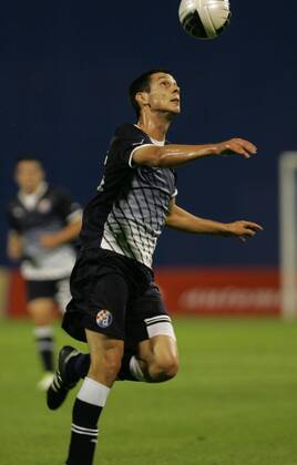 Zagreb, 03.08.2011., 3rd qualifying round, UEFA Champions League quali, NK Dinamo Zagreb (black) - HJK Helsinki (white) 1:0 - Ante Rukavina (Dinamo-55)