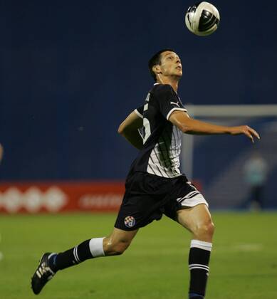 Zagreb, 03.08.2011., 3rd qualifying round, UEFA Champions League quali, NK Dinamo Zagreb (black) - HJK Helsinki (white) 1:0 - Ante Rukavina (Dinamo-55)